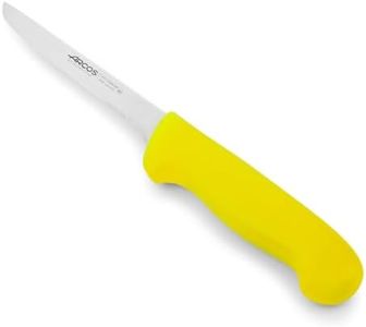 Arcos Séries 2900 - Couteau à Désosser - Lame Acier Inoxydable Nitrum 140 mm - Manche Polypropylène Couleur Jaune