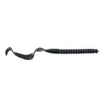 Berkley PowerBait® Power Worm Fishing Bait, Black, 7in | 18cm, Irresistible Flavor, Classic Curly Tail Worm Profile, Ideal for Spring, Summer and Fall Fishing