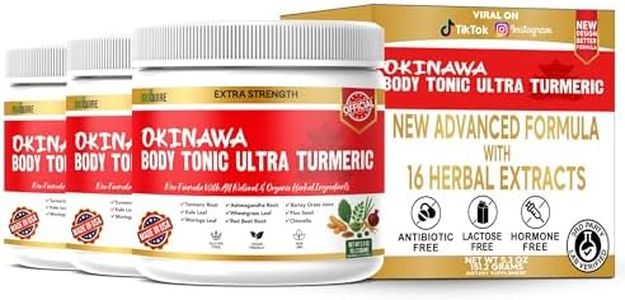 Okinawa Body Tonic Ultra Turmeric, Natural Supplement with Organic Herbs, 28 Servings, 5.3 oz (3)