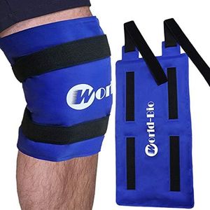 Paquete de hielo rodilla grande para lesiones, Bolsa gel compresa fría y caliente par Cirugía, alivio del dolor de artritis, terapia reutilizable flexible en rodilla, espalda, muslo, espinilla, pierna