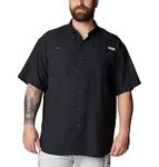 Columbia Men's Tamiami II Short Sleeve Shirt, Black, Large