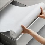 HOMSUN Drawer and Shelf Liner for Kitchen Cabinet Liner Non-Slip Shelf Paper Thick Strong Grip Waterproof Contact Paper Easy to Clean for Dresser, Shelves, Cupboard, Desks (White, 24 X 78 Inch)