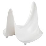 Hutzler Pot Lid Stand and Spoon Rest, White