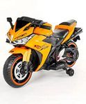 Nexus Product Electric Toy R3 Bike Rechargeable Battery Operated Ride on for Boys & Girls [3 to 8 Years, Large, Orange]