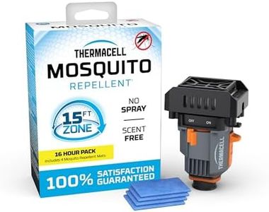 Thermacell Mosquito Backpacker Repeller, Gen 2.0 with 16 Hours of Repellent; 15 Foot Zone of Mosquito Protection; Long Lasting, Deet Free Bug Spray Alternative, Scent Free