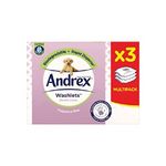 Andrex Washlets, Flushable Gentle Clean Toilet 3*40 Tissue Wipes.