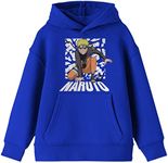 Bioworld Youth Boys Naruto Shippuden Anime Cartoon Royal Blue Hoodie