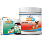 VETENEX Herbal Dewormer & Growth Booster Supplement, Immunity & Weight Gain for Puppy and Cats - Pack of 2