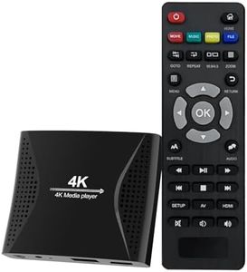 ACEMAX 4K Digital Signage Media Player — Auto Play & Loop USB Videos, No WiFi Needed, Supports USB up to 8TB & MicroSD 1TB, HDMI 4K H.265 Media Player for TV Displays