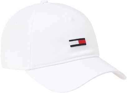 Tommy Jeans Femme Casquette Flag Baseball, Blanc (White), Taille Unique