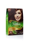 Vatika naturals Henna Hair Color - Dark Brown (Pack of 6)