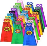 ADJOY 24 Sets Kids Superhero Capes 