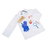 Bigjigs Toys Kids Scientist Costume - Mad Scientist Costume Kids for 3-5 Years, Complete with White Lab Coat, Safety Goggles & more, Childrens Role Play Outfit, Fancy Dress for Boys and Girls