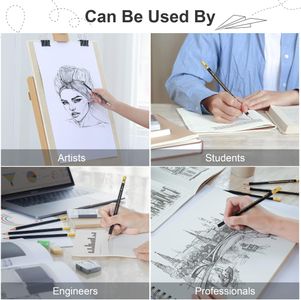 Sketching Pencils Set – 8-Piece Drawing Art Kit