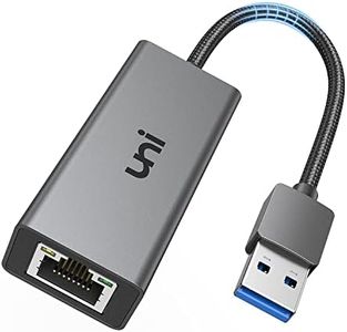 uni USB 3.0 to Ethernet Adapter, Nintendo Switch Ethernet Adapter, Gigabit USB to RJ45 Network Adapter, LAN Adapter Compatible with Chrome OS, Windows 8/7/XP/10, macOS, Linux, and More