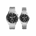 Fossil His and Her Stainless Steel Watch Gift Set BQ2469SET