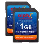 AlphX 1gb SD Secure Digital Memory Cards, Pack of 2 - Compatible with all Digital Cameras