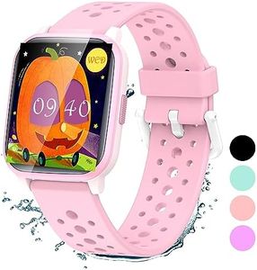 LAMA Kids Smart Watch, 1.4" Touch Screen Activity Trackers, Fitness Trackers With Heart Rate Monitor, Waterproof IP68 Tracker Watch Pedometer Stopwatch, Smart Watch for Girl Boy, Pink