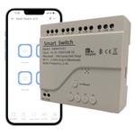 4 Channel Smart WiFi, Dry Contact Relay Switch, Phone app Remote Control, Work with Alexa Google Home (ewelink 4CH, AC85-AC250V)