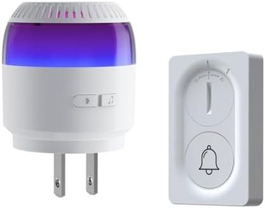 Wireless Doorbell, Doorbell Chime Kits, Door Chime for Home, Door Bell Ringer, 38 Chimes, Adjustable Volume, Mute Mode,1000ft Range,Colorful LED, Wireless Doorbells for Home,Elderly,Classroom,Offices