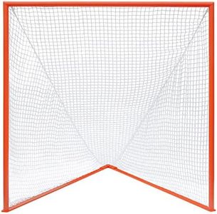 Champion Sports Collegiate Lacrosse Goal: 6x6 Feet Professional Mens & Womens Goal, Orange - Net Sold Separately