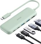 Anker USB C Hub, 5-in-1 USBC to HDMI Splitter with 4K Display, 1 x Powered USB-C 5Gbps & 2×Powered USB-A 3.0 5Gbps Data Ports for MacBook Pro, MacBook Air, Dell and More (Green)