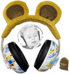 PORMUCAL Baby Ear Protection Ear muffs For 3 Months To 2+ Years Noise Reduction Hearing protection For Infant And Toddlers With Bear Ear. (Brown)