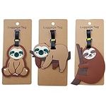 Tsinghwang 3PCS Sloth Luggage Tag C