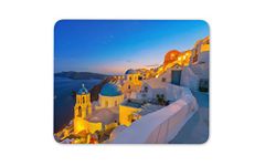 Destination Vinyl Ltd Beautiful Santorini Mouse Mat Pad - Greece Greek Island Computer #8648