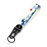 Dsycar JDM Keychain, Car Motorcycle Key Chains Jet Key Tag for JDM Cars, Bikes, Scooter, ATV, UTV [Wave]