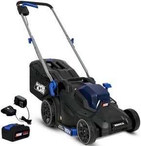 PowerBlade 350CX 20V 13" Cordless Lawn Mower Kit, Fast Charger, 4Ah Battery, 5 Height, Brushless Electric, 330mm Cutting Path