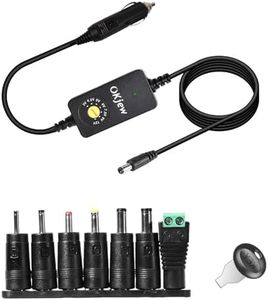 Okjew Adjustable Voltage Car Charger Adapter – 3V/4.5V/5V/6V/7.5V/9V/12V Universal DC Power Supply with 7 Plug Tips for Portable DVD Players, Dash Cams, GPS, Speakers, Tablets & More