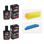 SWISS GOLD Car Plastic Restorer, Car Dashboard Polish 135ml, Nano Plastic Refreshing Coating, Plastic Parts Refurbish Agent for Car and Bike, Protection from UV Rays and Fading