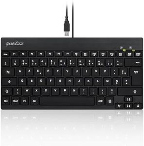 Perixx USB PERIBOARD-326 Mini tastiera cablata retroilluminata con tasti a basso profilo, QWERTY Italiano