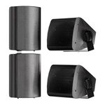 STUDIOFINIX 5.25 Inch 600W Wall Mount Speakers Weather Resistant Indoor Outdoor Speakers for Patio Garage Home