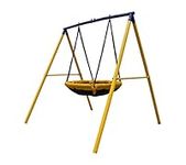 Zero Gravity Kids Swing Set With Sturdy Metal Frame. Garden Fun For Up To 2 Children (UFO Bird Nest)