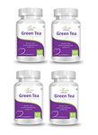 Natures Velvet Green Tea Pure Extract 500 mg, 60 Veggie Capsules - Pack of 4