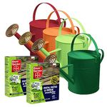 Bayer Garden 2 x Path, Patio & Drive Weed Killer & Watering Can Set - 3 x 8g Sachets per pack treats upto 75sqm - Kills Ground Elder, Nettles, Docks, Couch Grass & Japanese Knotweed.