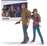 PlayStation The Last of US, 2-Pack 6” Joel & Ellie Action Figures with 19 Accessories, The Shapes Collection, for PS5 Fans & Collectors Ages 17+