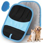Luckymod 2 Pack Pet Hair Removal Glove & 1 Removal Brush, Reusable Electrostatic Magic Brush, Pet Grooming Gloves for Dogs and Cats, Fur Remover for Furniture, Clothes, Sofas, Carpets, Car Seats