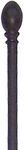 Set of 2 Panacea 87599 Garden Fence Posts, Black, 45"H Each