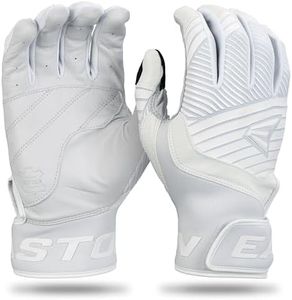 Easton | Adult Walk-Off Ethos Baseball Batting Gloves | White | L