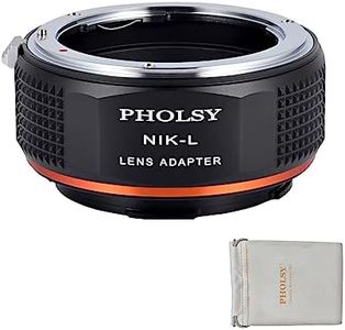 PHOLSY Adaptador Nikon F a LL para Lente de Montura Nikkor AI F AIS AF AF-I AF-S y Cuerpo de Cámara Leica L Montura para Leica SL2, SL2-S, CL, TL2, Lumix S5, S1, BS1H, Sigma fp, fp L, Nikon F-Leica L