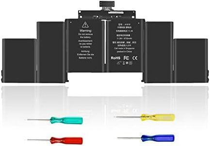 EMAKS A1618 Laptop Battery for Apple MacBook Pro 15" Retina A1398 Mid 2015 Ver MJLQ2LL/A MJLT2LL/A MJLU2LL/A EMC 2909 2910,P/N:020-00079 02000079 1ICP9/47/95-ICP8/56/66-2 [11.36V 99.5Wh]