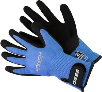 Cressi Conch Dyfiber Gloves, Blue, L