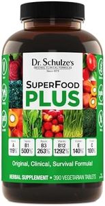 Dr. Schulze's SuperFood Plus | Vitamin & Mineral Herbal Concentrate | Daily Nutrition & Increased Energy | Gluten-Free & Non-GMO | Vegan | 390 Tabs | Packaging May Vary