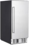 Garvee Beverage Refrigerator 15 Inch, Stainless Steel Door Beverage Fridge 110 Can Beverage Cooler Built-in and Freestanding Beverage for Soda, Water, Beer, Apart, Office, Home Kitchen