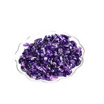 Natural Amethyst Tumbled Chips Crushed Crystal Stone, 7-9mm Polished Healing Crystal Chips Healing Reiki Crystal Jewelry Making Home Decoration