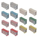 EPLZON 15A 20A 25A 30A 40A 50A 60A 32V Mini Slotted Automotive MCASE Shaped Cartridge Fuse Kit(pack of 14pcs)