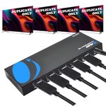 Orei UltraHD 4K @ 60 Hz 1 X 4 HDMI Splitter 1 in 4 Out 4 Port 4: 8-Bit - HDMI 2.0, HDCP 2.18 Gbps